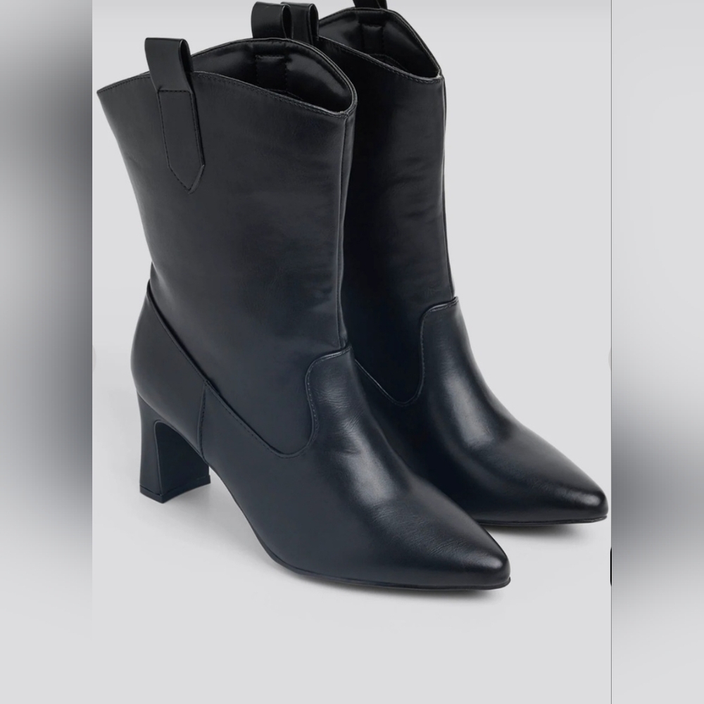 Western Faux Leather Bootie in 12 Wide and 13 Wide!!
